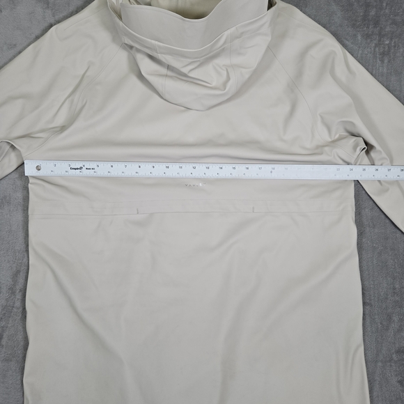 Varley Kirsten Women's Medium Cream Hooded Rain Jacket - Picture 9 of 14